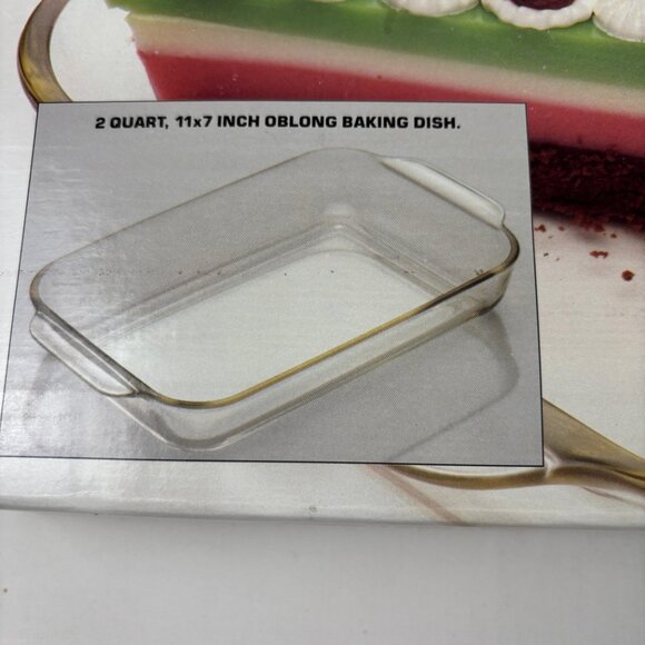 Vintage Pyrex Clear Advantage Non Stick 2 Quart 11x7 Inch Oblong Baking Dish - Picture 5 of 8